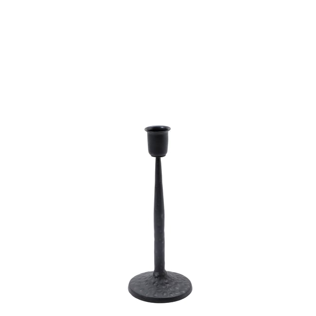 Bougeoir en métal H21 NALIA Couleur noir <span itemprop=