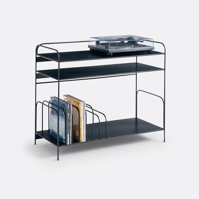Vinyl meubel in staalmetaal, Hiba <span itemprop=