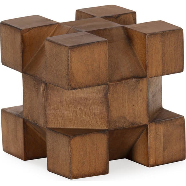Figure décorative en bois de bouleau Couleur brun <span itemprop=