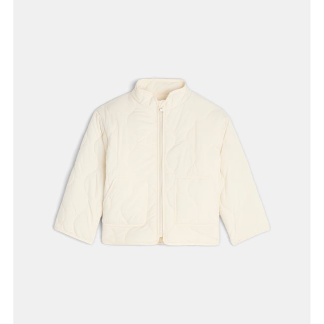 Veste matelassée torette déperlante écru <span itemprop=