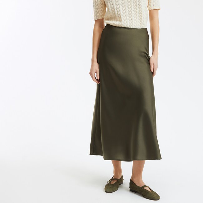 Signatures Marion Maxi Skirt in Matte Satin - LA REDOUTE COLLECTIONS