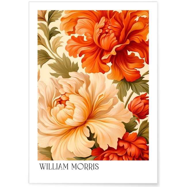 Affiche William Morris n°18 Couleur blanc <span itemprop=