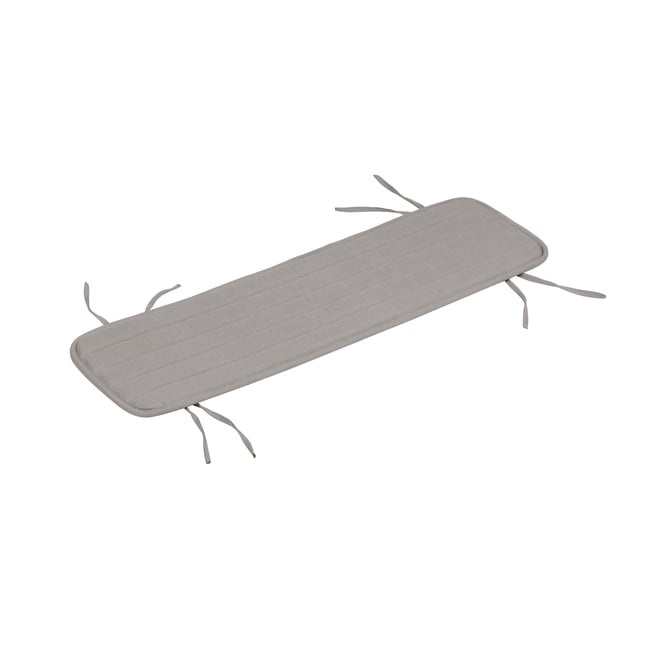 Coussin de banc Nokk, imperméable, 98 x 29,5 x 1 cm gris clair <span itemprop=