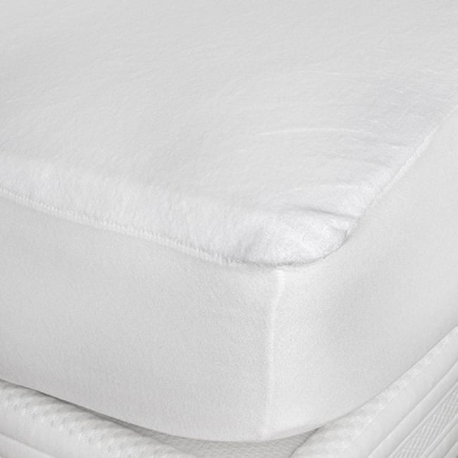 Protège Traversin Percale Coton - 180cm, Blanc, Anti-bactérien