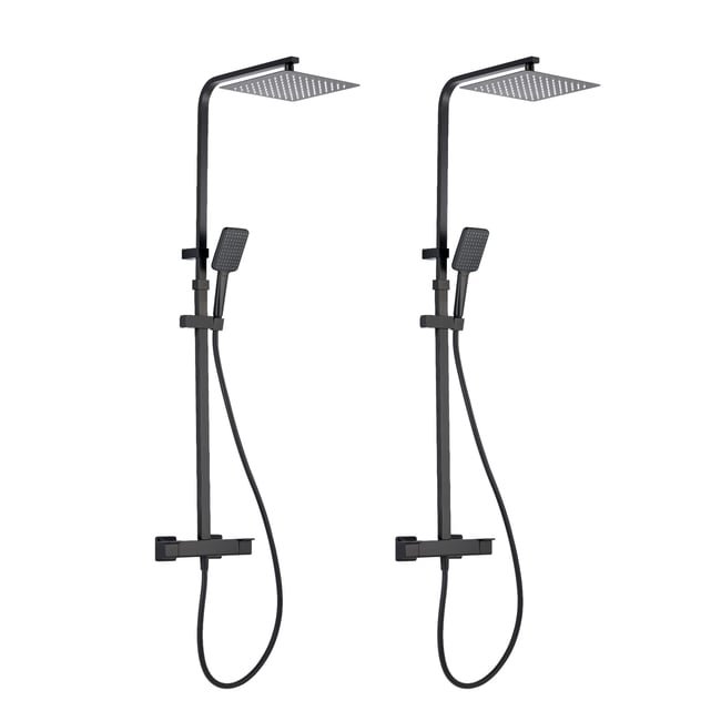 Lot de 2 colonnes de douche thermostatique, STUDIO - SENSEA