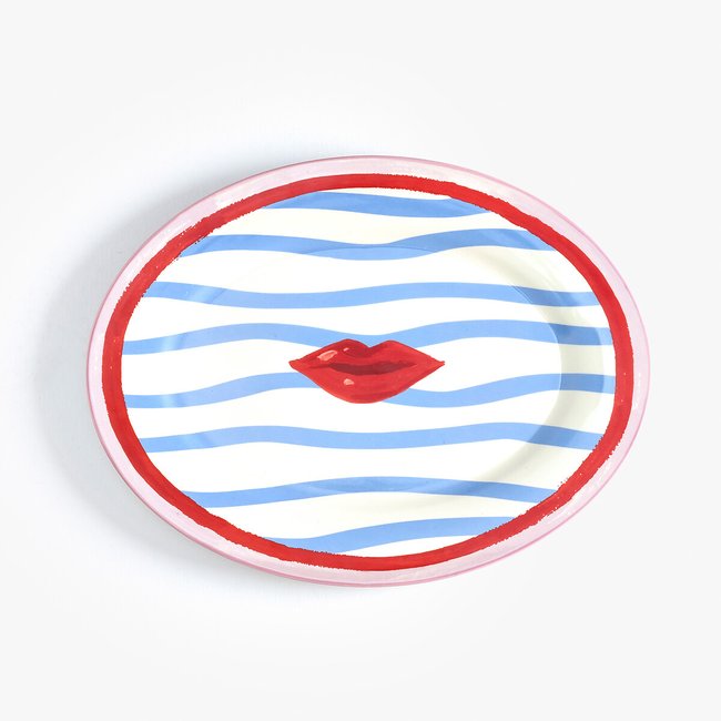Electric Coast Lips Serving Platter, multi-coloured, ELEANOR BOWMER