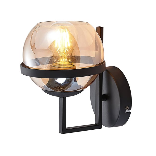 Applique en métal moderne, Marinka Couleur gris fumé clair, noir <span itemprop=