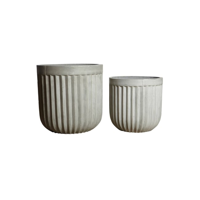 Cache-Pot Concrete lot de 2 Couleur v002229 <span itemprop=