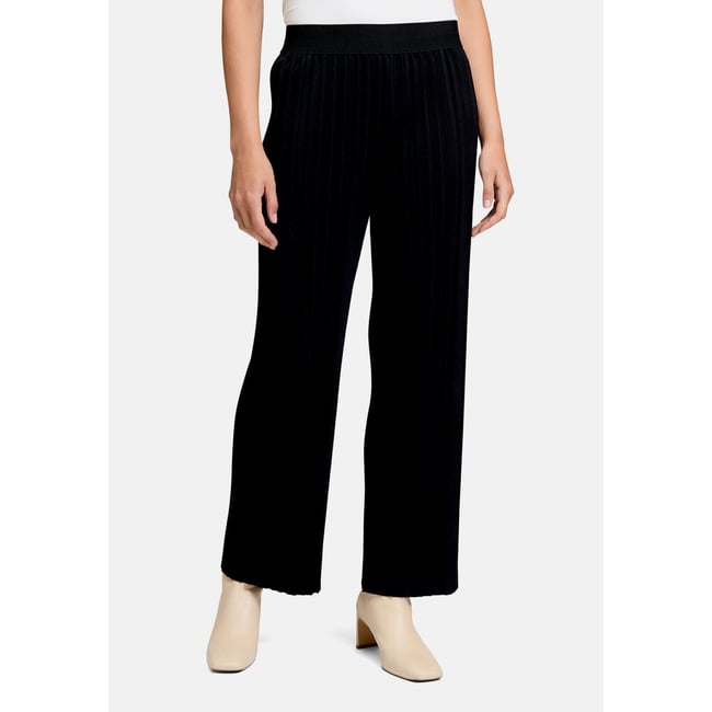 Jupe-culotte unicolore noir <span itemprop=