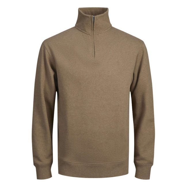 Sweat Premium en coton avec manches longues et col camionneur bleu bleu marine - Taille M - JACK AND JONES PREMIUM