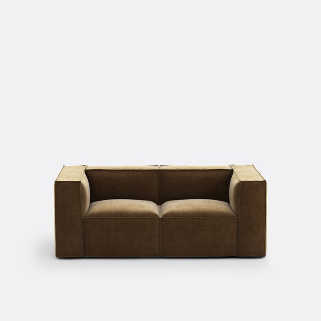 Moduleerbare zetel, 2-zit, vintage ribfluweel, Seven - LA REDOUTE INTERIEURS