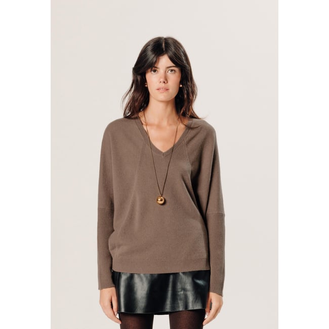 Pull col V oversize en cachemire - RODIER