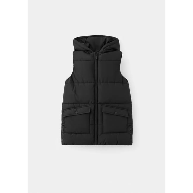 Gilet à capuche avec poches - MANGO KIDS