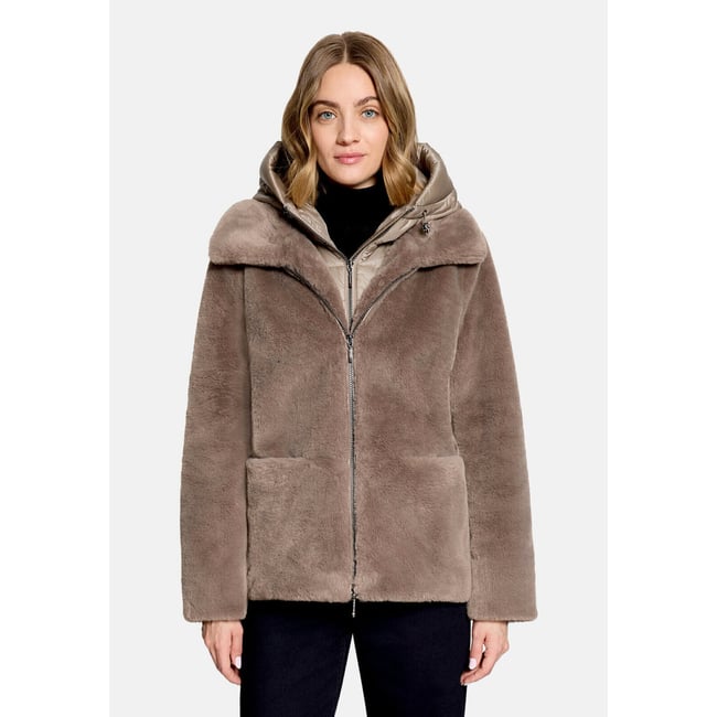 Veste en peluche avec partie veste sans manches amovible - AMBER & JUNE