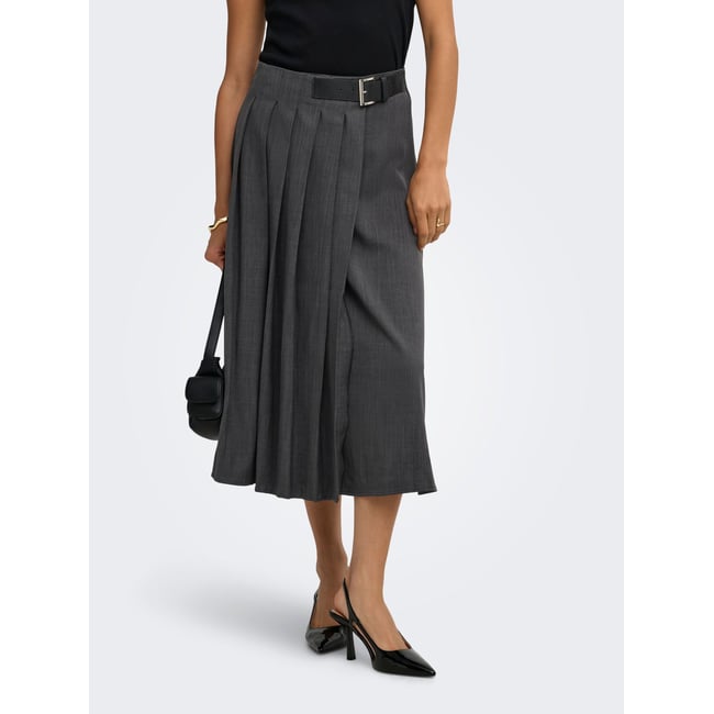 Jupe dark grey melange <span itemprop=