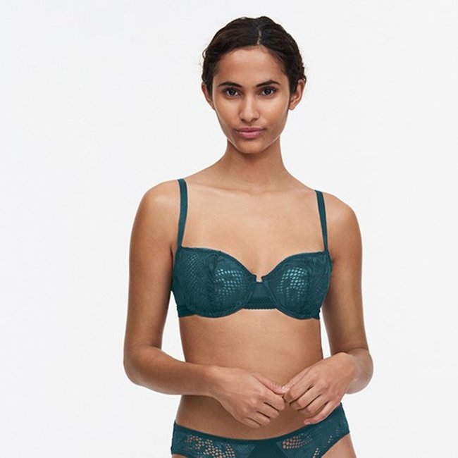 Thelma Demi-Cup Bra, blue, PASSIONATA