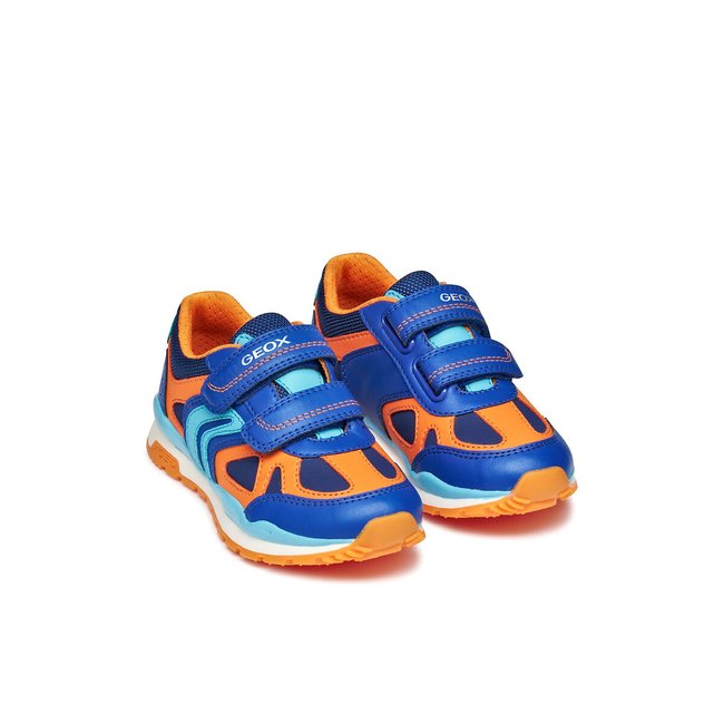 Zapatillas deportivas transpirables Pavel azul/naranja <span itemprop=