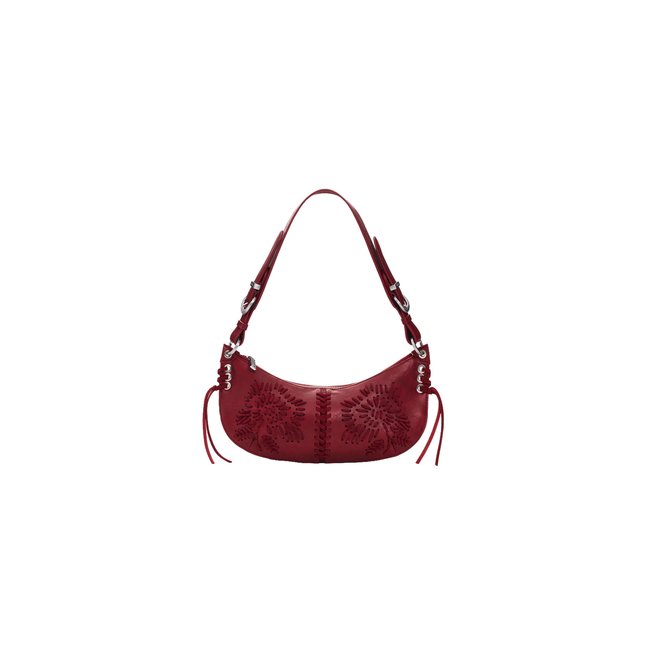 Sac brodé moyen rouge <span itemprop=