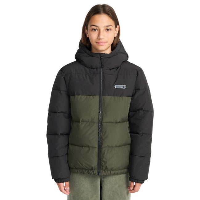 Doudoune CLASSIC HOODED PUFFER Y vert forest night <span itemprop=