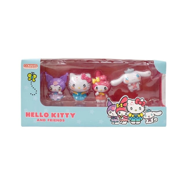 set de collection hello kitty and friends - 4 personnages - COMANSI