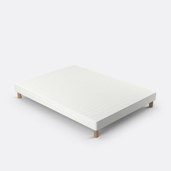 Sommier tapissier blanc 14 lattes Couleur blanc <span itemprop=