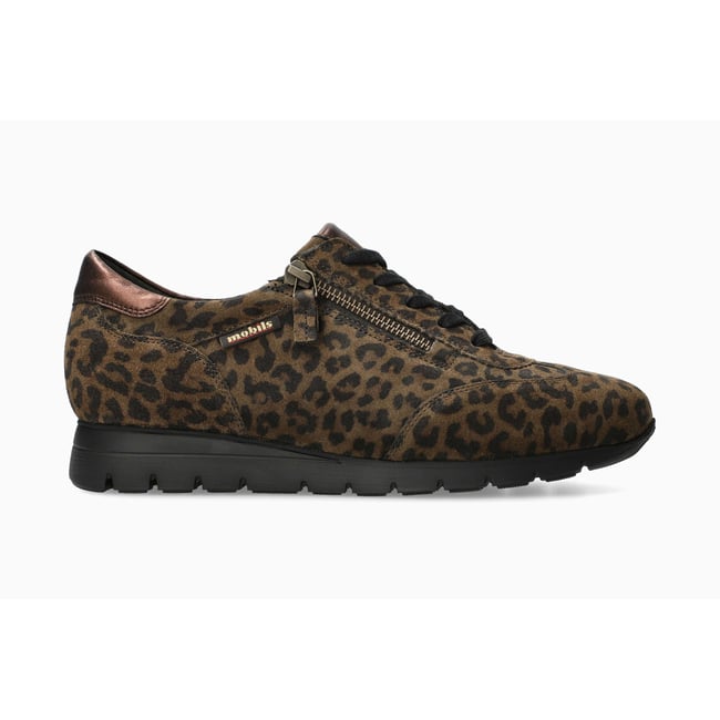 Baskets en cuir DONIA marron foncé 5150 <span itemprop=