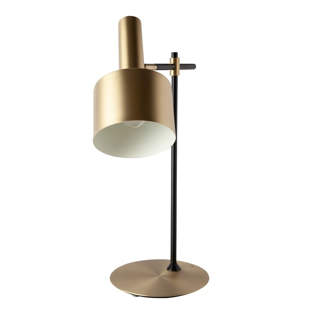 Lampe de bureau en aluminium et acier Couleur or <span itemprop=