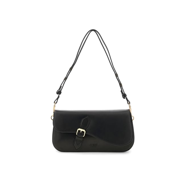 Sac À Bandoulière En Cuir Véritable Charlotte - GUESS