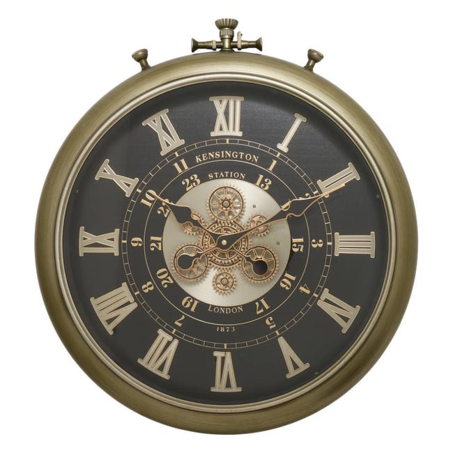 Horloge à gousset en acier inoxydable FRAN Couleur noir <span itemprop=