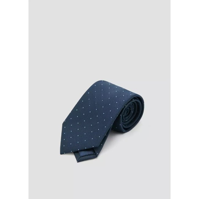 Cravate à pois bleu <span itemprop=
