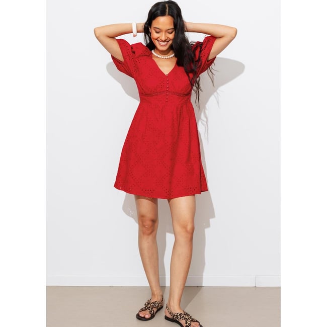 Robe courte broderie anglaise - PROMOD
