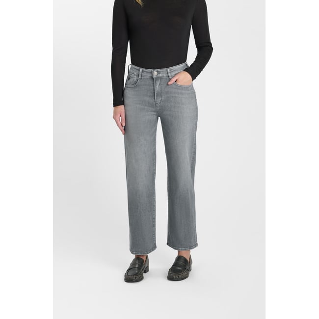 Jeans loose, large pulp wide leg , 7/8ème grey <span itemprop=