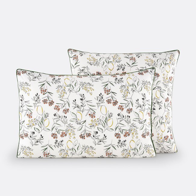 Rosalina Cotton Percale Pillowcase, printed, LA REDOUTE INTERIEURS