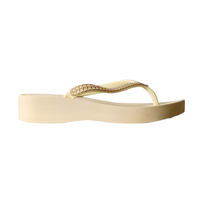 Sandales Plate à Enfiler Mesh Xi Plat beige/beige/or <span itemprop=