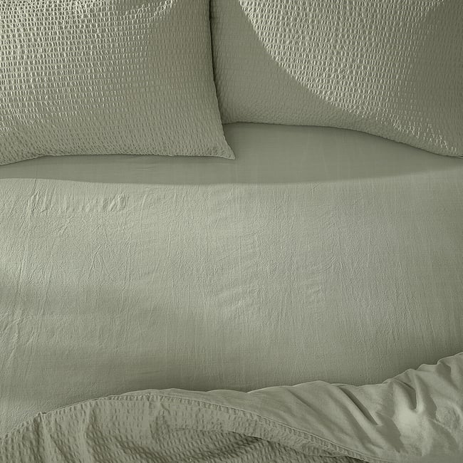 Hebden 100% Washed Cotton Fitted Sheet - YARD