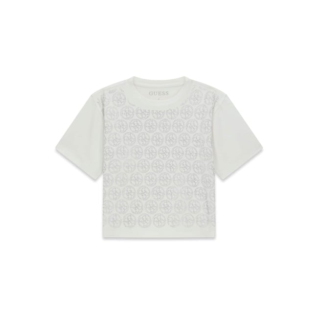T-Shirt Avec Logo En Strass - GUESS KIDS