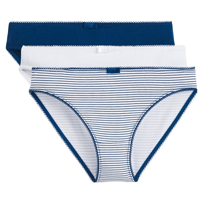 Set van 3 slips in rekbaar katoen <span itemprop=