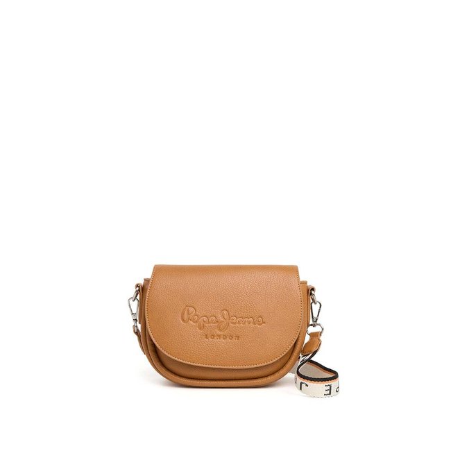 Sac À Rabat Effet Cuir brun tabac <span itemprop=
