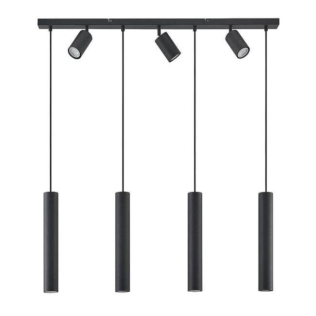 Suspension en métal moderne, Sanad Couleur noir sable <span itemprop=