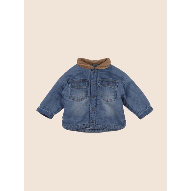 Veste doublé - Etat satisfaisant bleu <span itemprop=