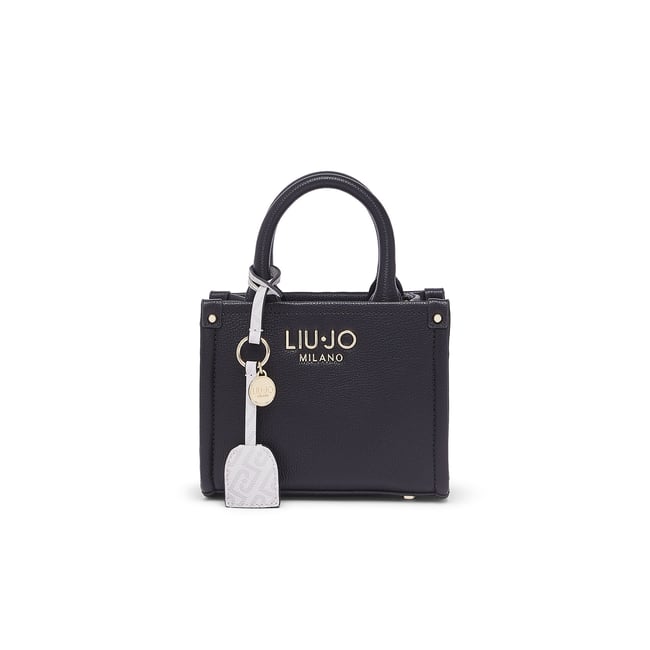 Sac format mini avec charm noir <span itemprop=