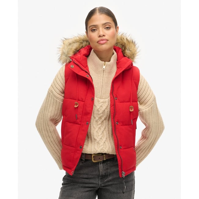 Doudoune sans manches à imitation fourrure Everest - SUPERDRY