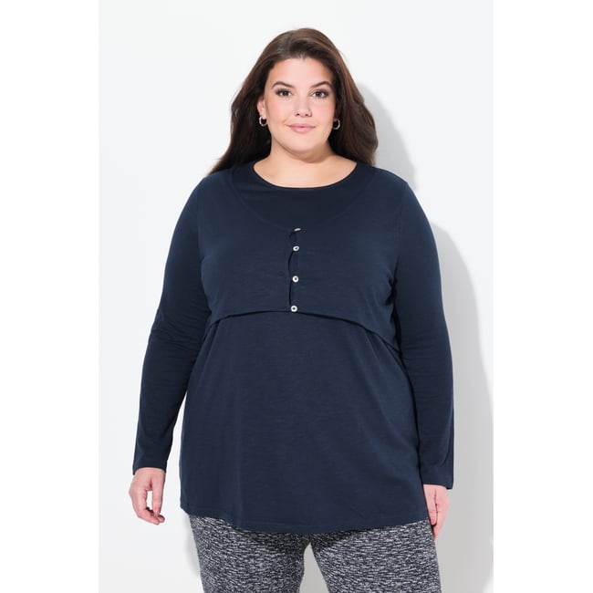 T-shirt à col rond et manches longues - ULLA POPKEN