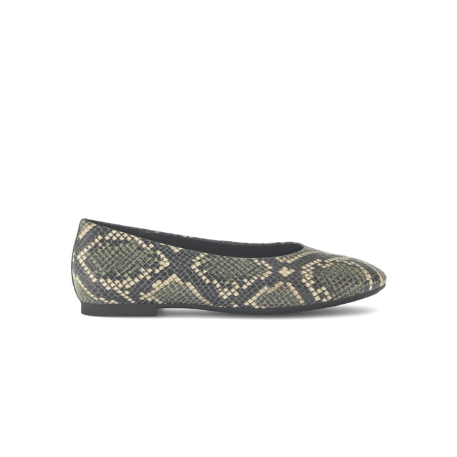 Ballerines en cuir imprimé reptile à talon décroché - GABOR