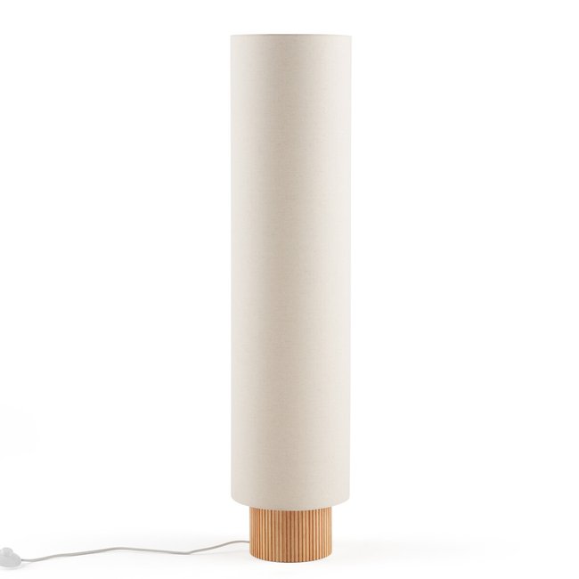 Lampadaire frêne et lin, Bruisse Couleur naturel/lin <span itemprop=