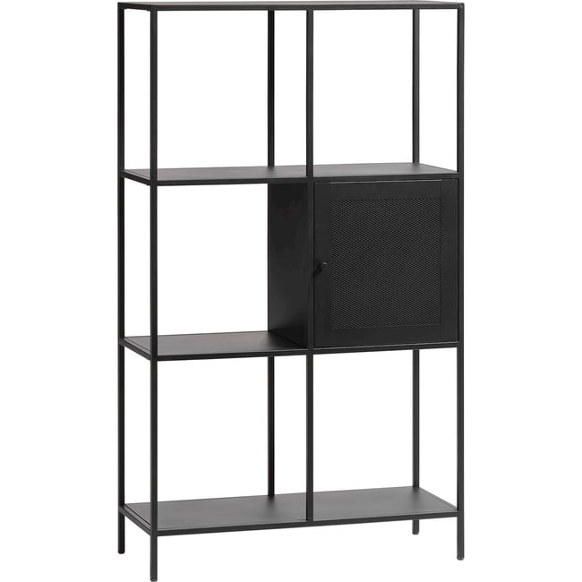 Étagère métal collection MAURRE Couleur noir avec poignées noires ou dorées <span itemprop=