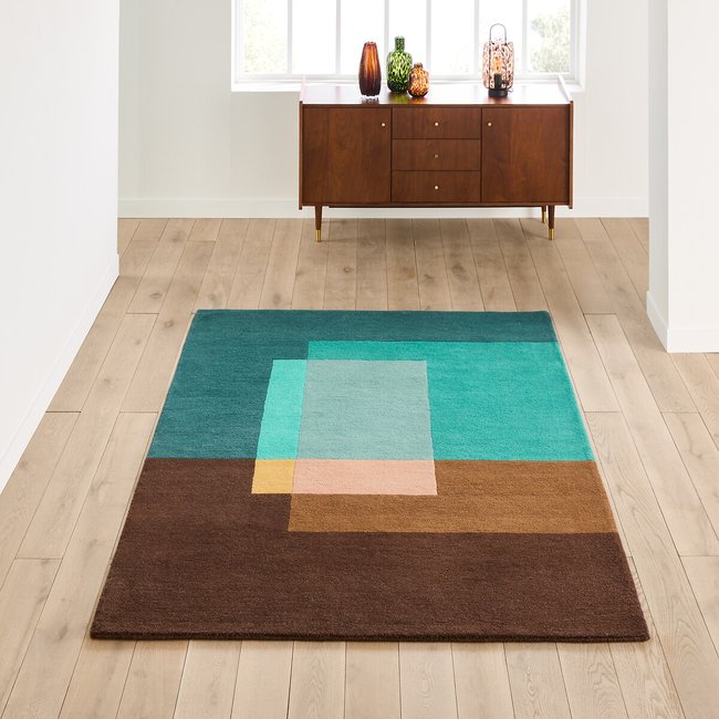 Tapete em lã, Edea multicolor <span itemprop=