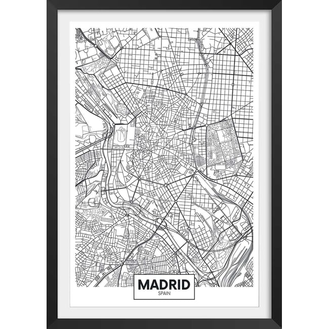 Affiche graphique madrid spain - HEXOA