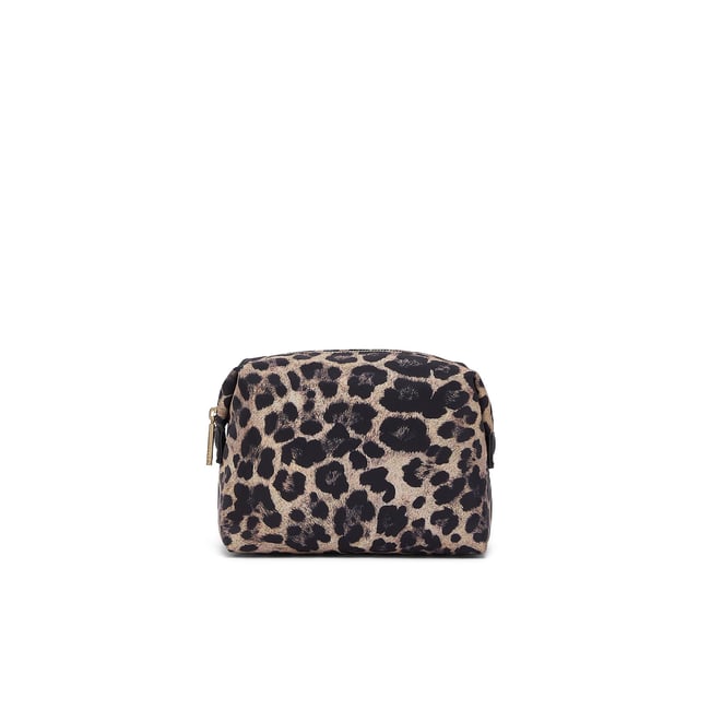 Trousse de toilette en nylon animalier noir animalier <span itemprop=