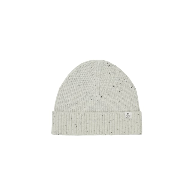 Casquette en mélange de laine de tige recyclée blanc <span itemprop=
